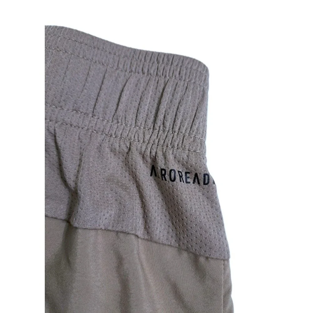 Adidas Aeroready Shorts Men's Large Brown Tan Woven Run Gym Summer Essentials